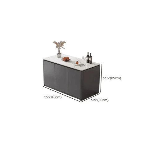 Modern Beyaz Taş Tezgahlı Mutfak Adası SKU9266691