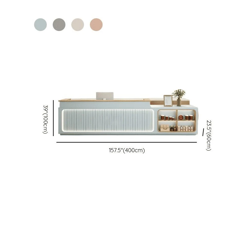 Modern Ahşap Resepsiyon Bankosu SPU: 21844217