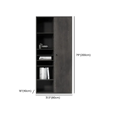 Mid-Century Modern Gri Ahşap Dosya Dolabı SKU4659716