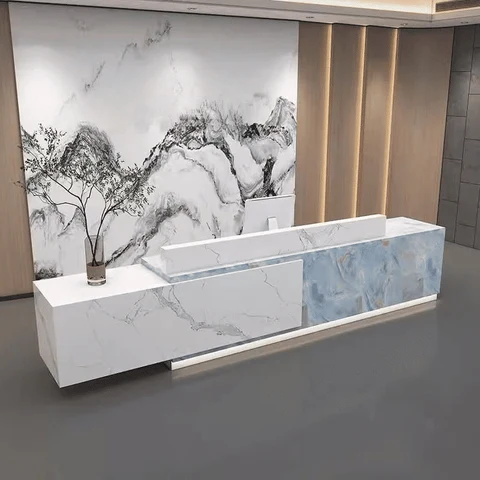 Modern Ahşap Banko Danışma Masası SKU7427010