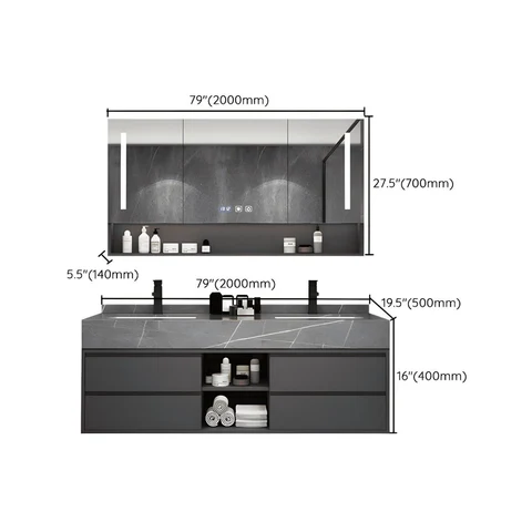 Modern Ahşap Banyo Dolabı SKU4152557