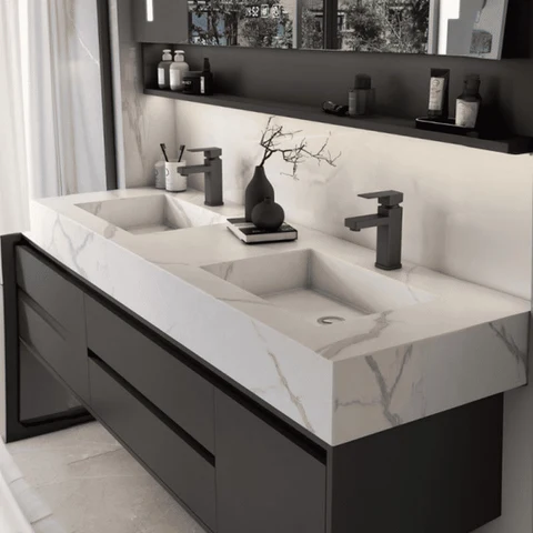 Modern Duvara Monte Banyo Dolabı Seti LitFad