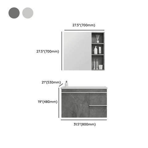 Modern Duvara Monte Banyo Dolabı SKU5831938
