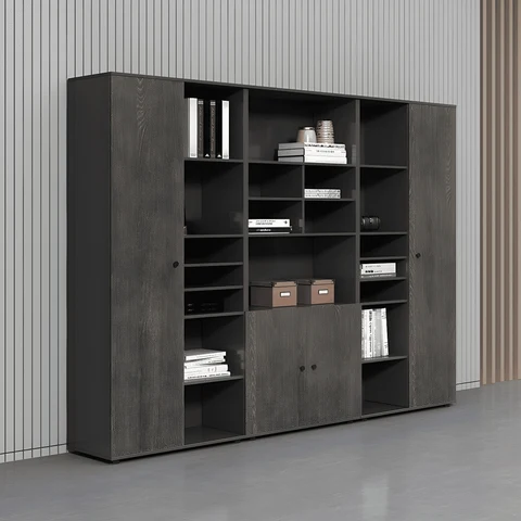 Mid-Century Modern Gri Ahşap Dosya Dolabı SKU4659716