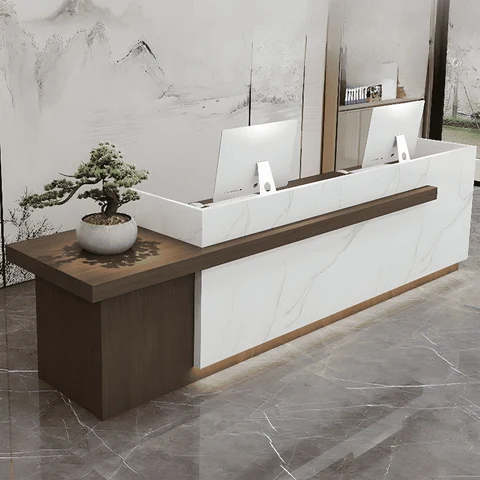 Modern Ahşap Resepsiyon Masası SPU21837815