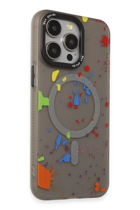 Joko Apple iPhone 14 Pro Colorful Magsafe Kapak - Titan Gri