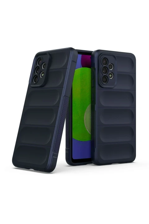 uryport Samsung Galaxy A52 Kılıf Optimum Silikon - Lacivert