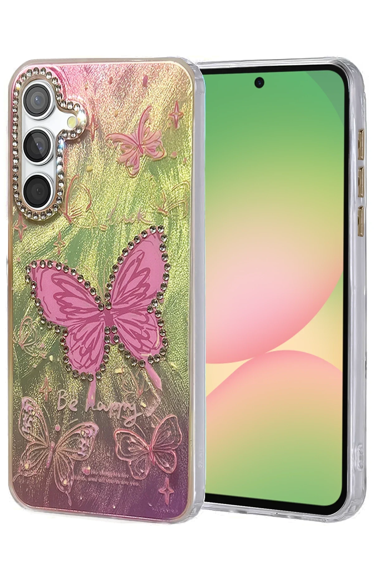 uryport Samsung Galaxy A56 Kılıf Blade Aynalı Desenli Kapak - Desen 5