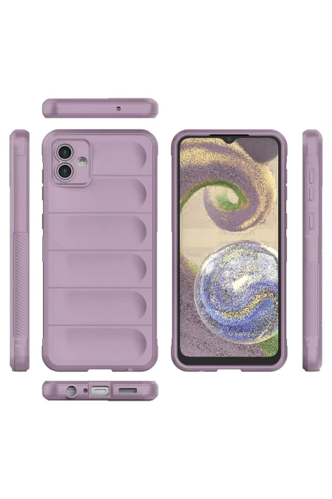 uryport Samsung Galaxy A04 Kılıf Optimum Silikon - Mor