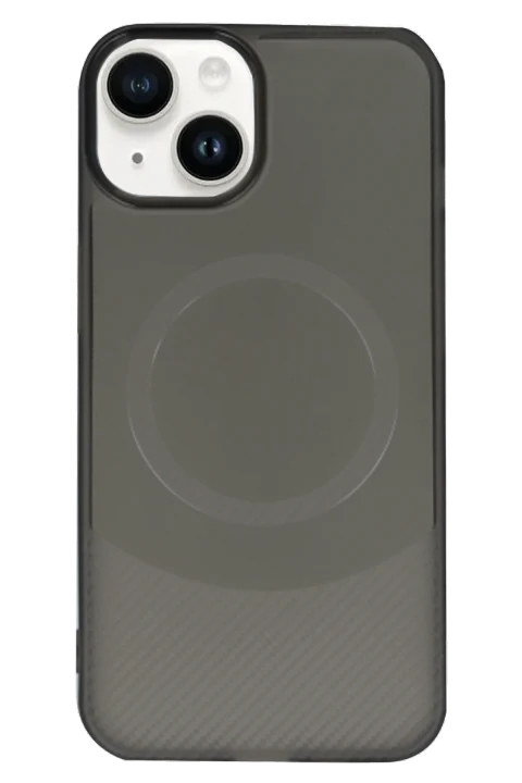 uryport Apple iPhone 14 Kılıf Maya Karbon Kapak - Siyah