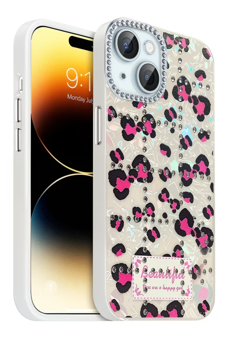 uryport Apple iPhone 14 Deco Desenli Kapak - Desen 3