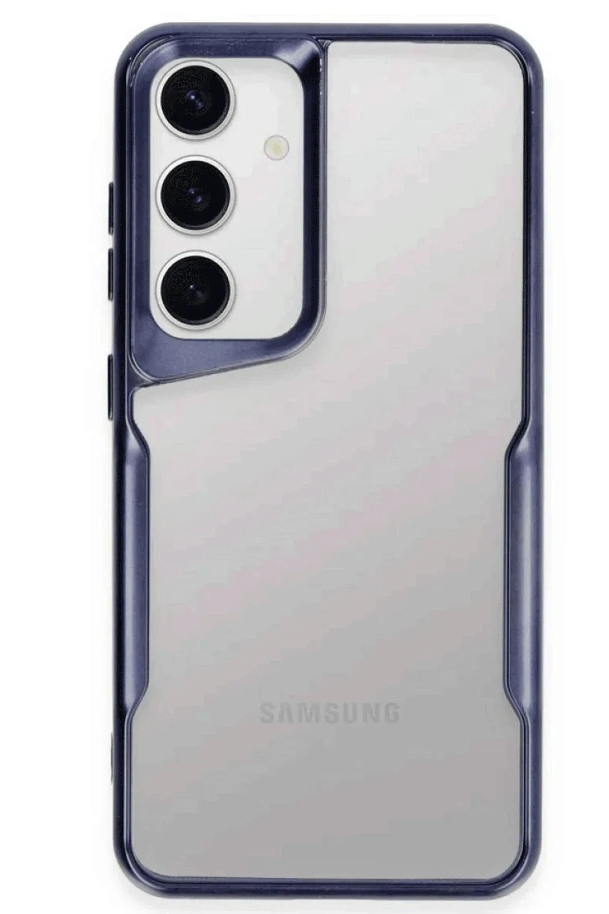 uryport Samsung Galaxy S25 Kılıf Boyi Silikon Kapak - Lacivert