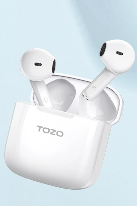 Tozo A3 Çağrı Gürültü Engelleyici Özellikli Ultra Hafif Bluetooth 5.3 Kablosuz TWS Airpods Kulaklık - Beyaz