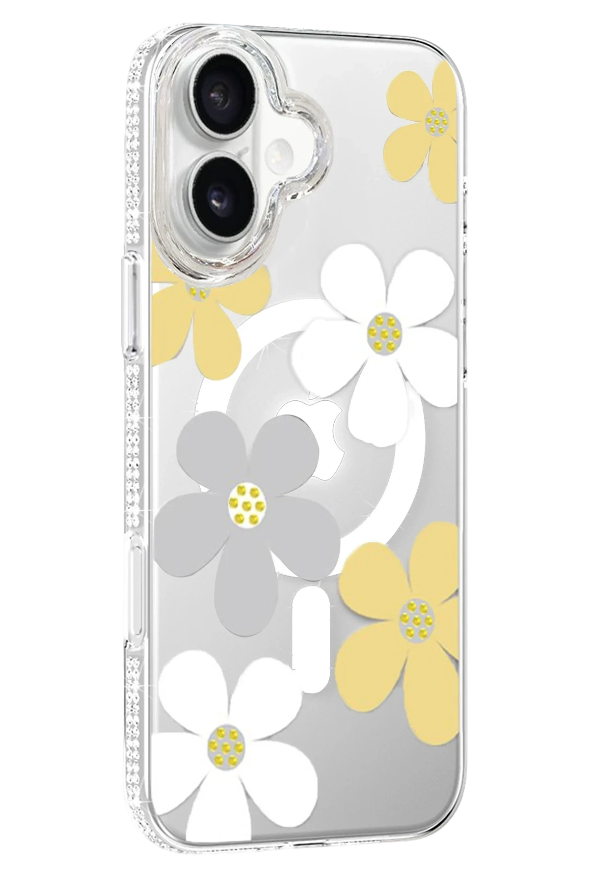 Joko Apple iPhone 16 Floral Magsafe Kapak - Sarı