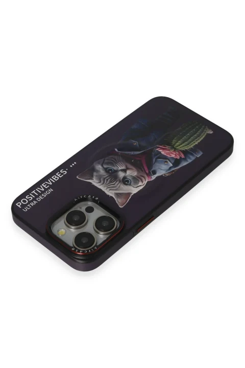Joko Apple iPhone 15 Pro Fun Magsafe Kapak - Derin Mor
