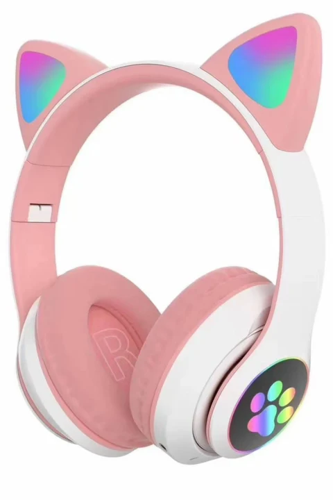 Karler Bass STN28 Kablosuz Kedi Kulaklık - Pembe
