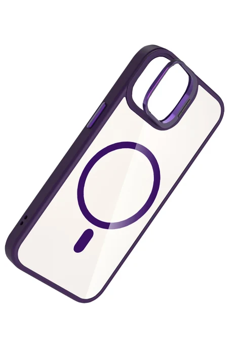 Joko Apple iPhone 11 Remim Lensli Magsafe Standlı Kapak - Derin Mor