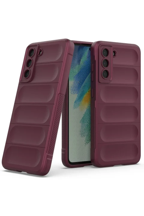 uryport Samsung Galaxy S21 Plus Kılıf Optimum Silikon - Bordo