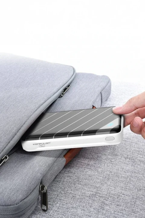 Konfulon Q13 Dijital Powerbank 20.000 mAh Hızlı Şarj - Beyaz