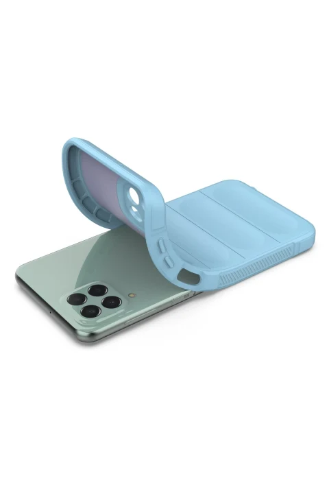 uryport Samsung Galaxy M33 Kılıf Optimum Silikon - Sky Blue