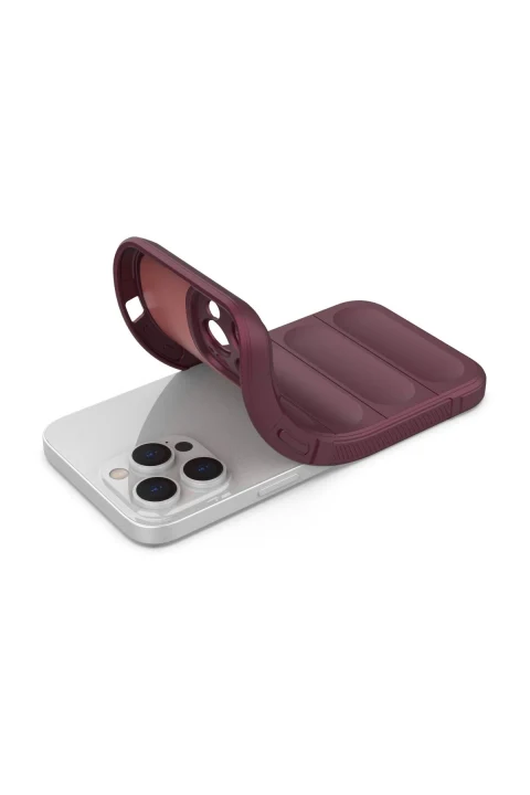 uryport Apple iPhone 14 Pro Max Kılıf Optimum Silikon - Bordo