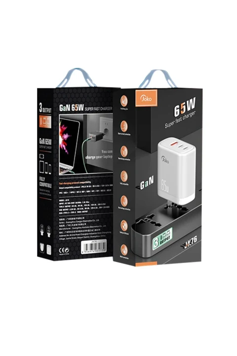 Konfulon JK76 65W PD GAN Şarj Cihazı - Beyaz