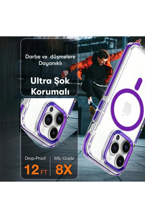 Joko Apple iPhone 11 Bella Magsafe Kapak - Gri