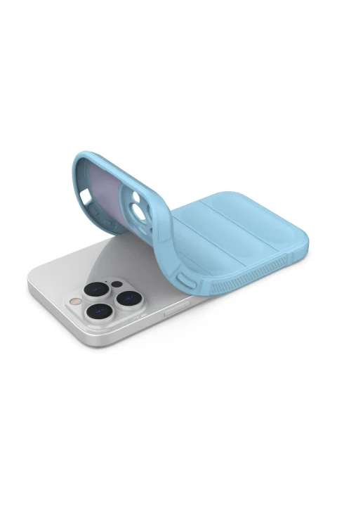 uryport Apple iPhone 14 Pro Max Kılıf Optimum Silikon - Sky Blue