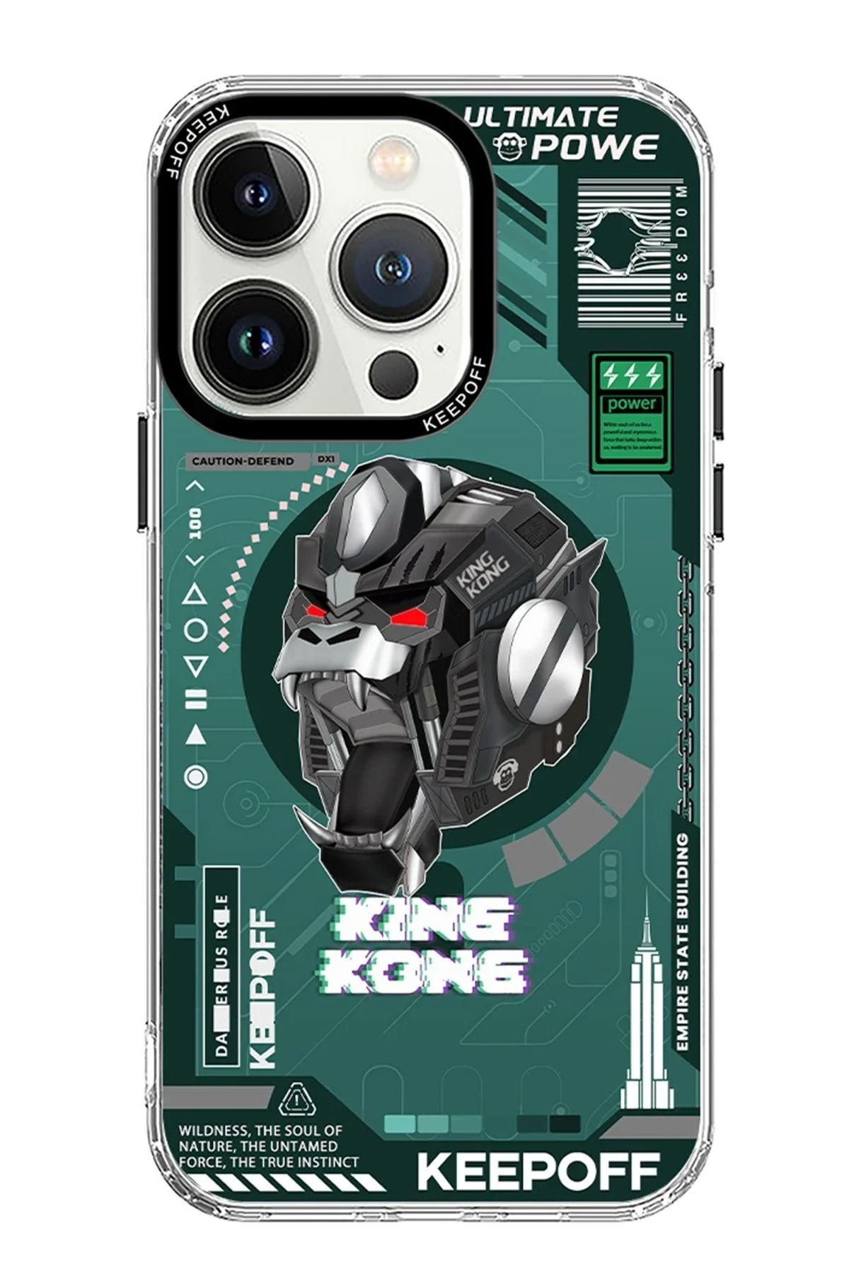 Keep Off Apple iPhone 15 Pro DNA Magsafe Kapak - King Kong