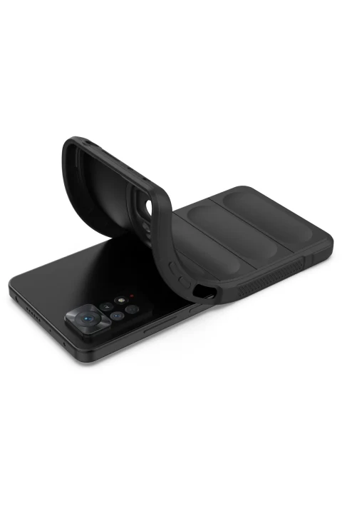 uryport Xiaomi Redmi Note 11 Pro Kılıf Optimum Silikon - Siyah
