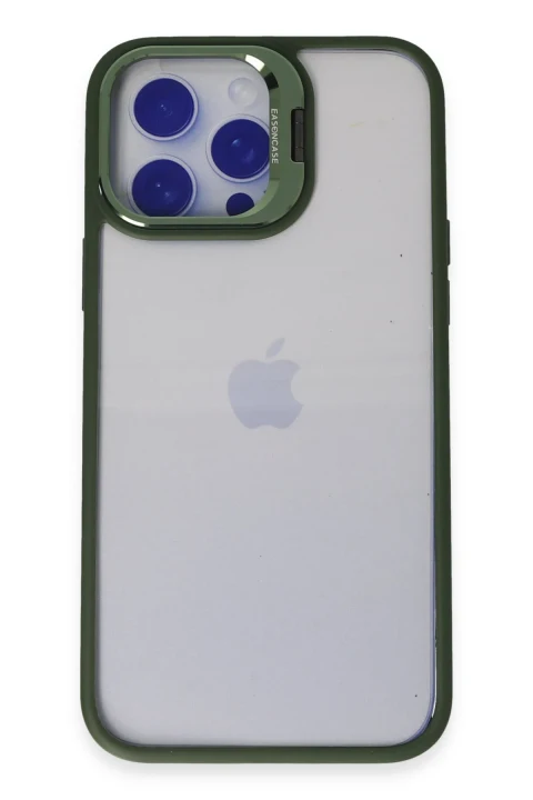 Joko Apple iPhone 15 Pro Max Kılıf Roblox Lens Standlı Kapak - Koyu Yeşil