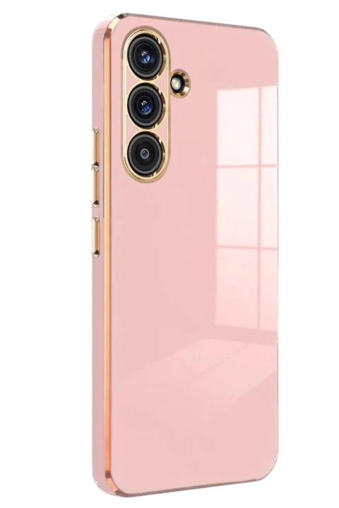 uryport Samsung Galaxy A16 5G Kılıf Volet Silikon - Pembe