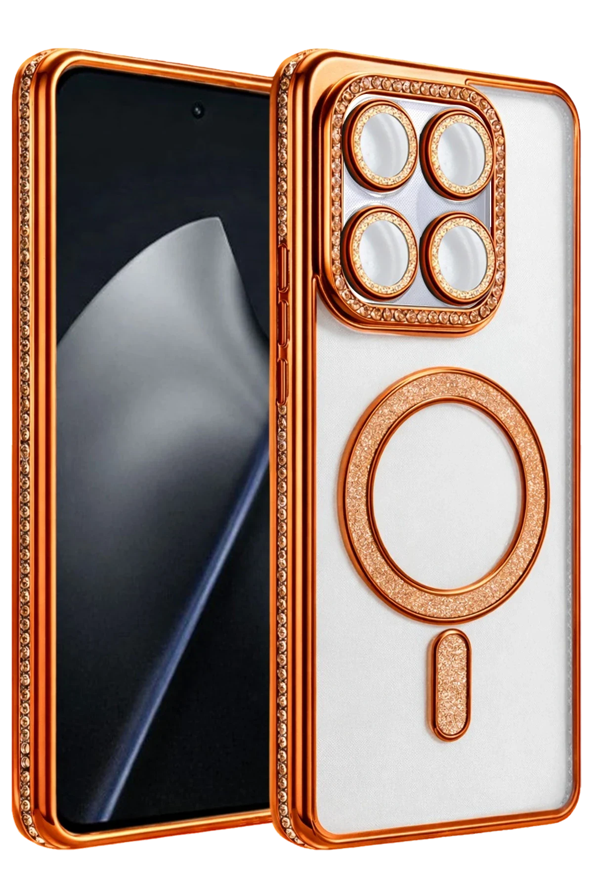 uryport Xiaomi Mi 15T Pro Joke Simli Magneticsafe Kılıf - Turuncu