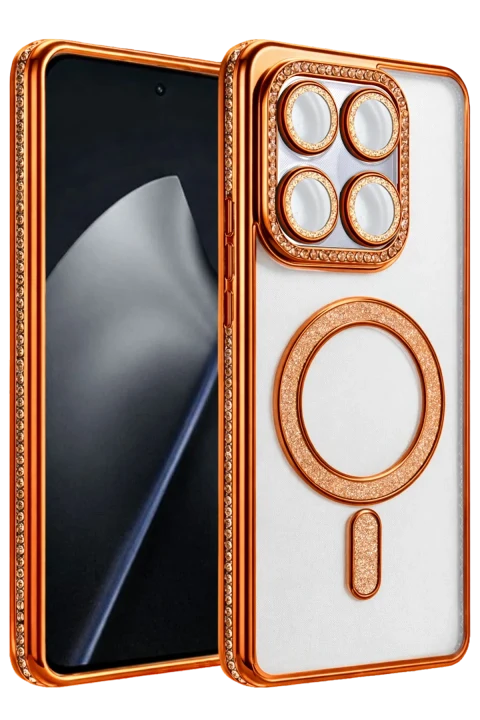 uryport Xiaomi Mi 15T Pro Joke Simli Magneticsafe Kılıf - Turuncu