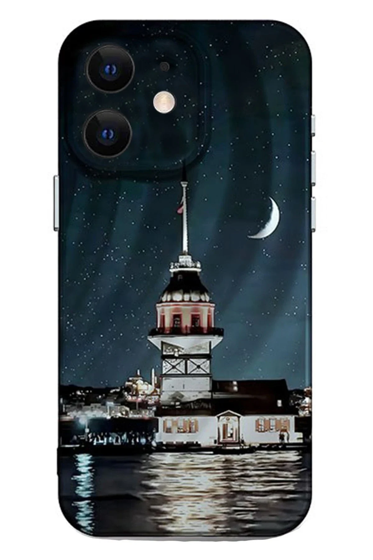 uryport Apple iPhone 11 Kılıf Crew Desenli Kapak - Kız Kulesi