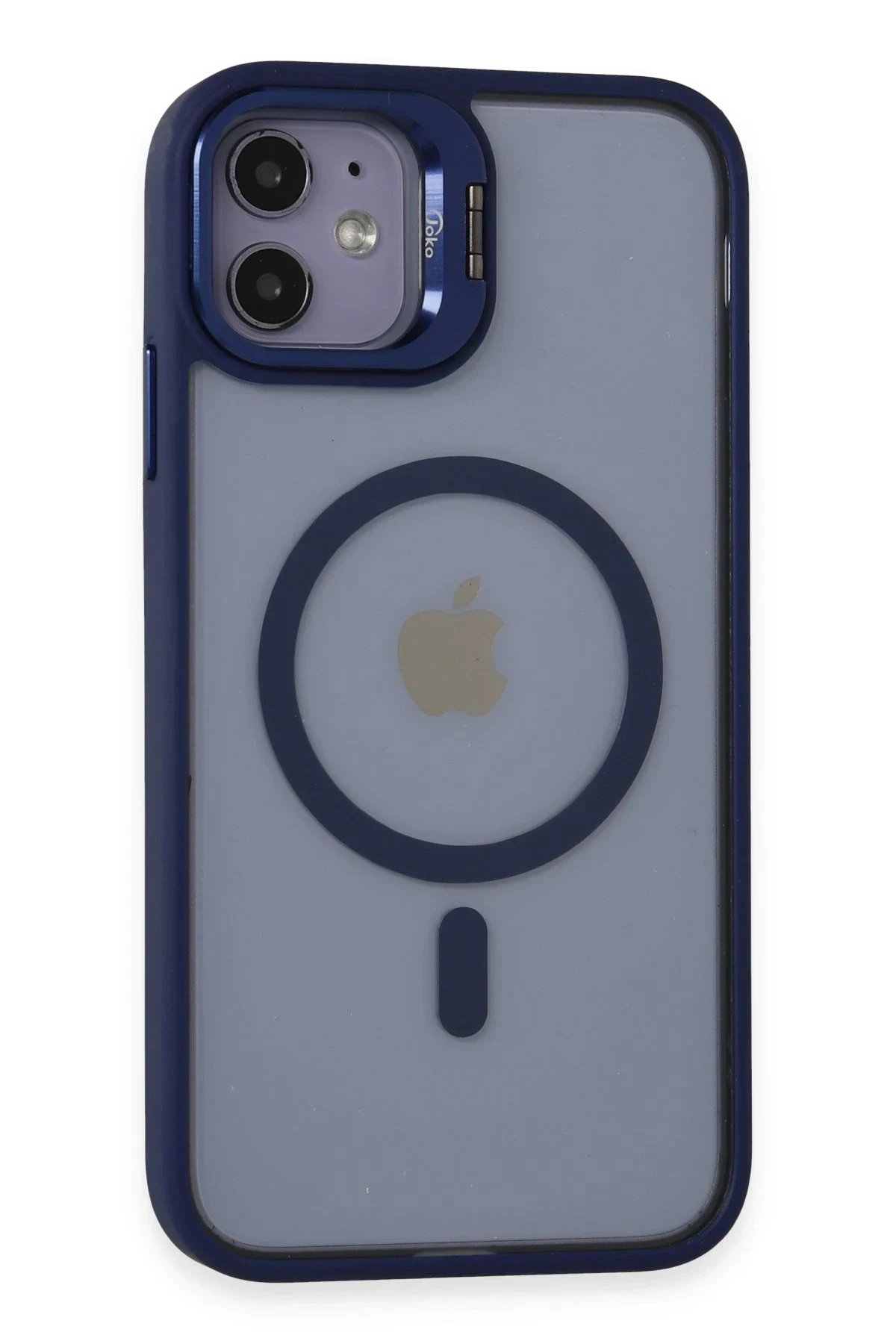 Joko Apple iPhone 11 Kılıf Roblox Lens Magsafe Standlı Kapak - Lacivert