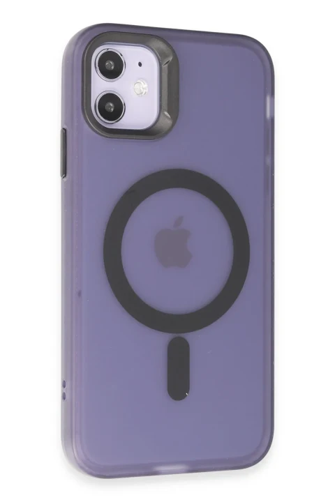 Joko Apple iPhone 11 Kılıf Mateks Magsafe Kapak - Derin Mor