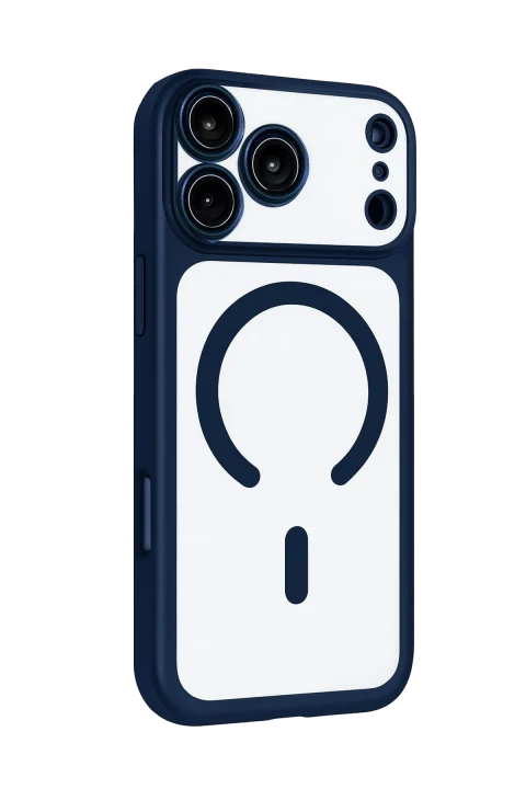 Joko Apple iPhone 17 Pro Max/18 Pro Max Chrome Magsafe Kapak - Lacivert