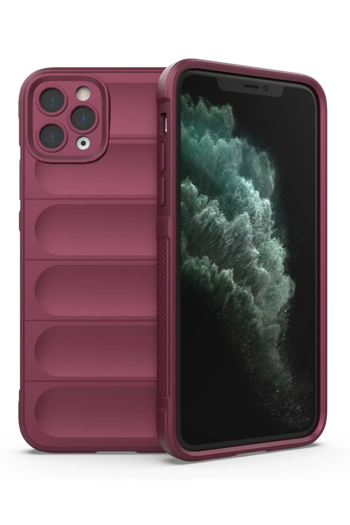 uryport Apple iPhone 11 Pro Max Kılıf Optimum Silikon - Bordo