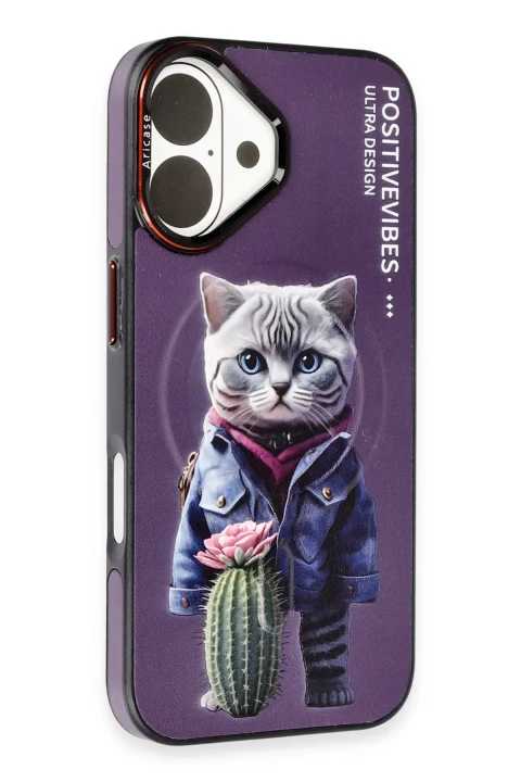 Joko Apple iPhone 16 Fun Magsafe Kapak - Derin Mor