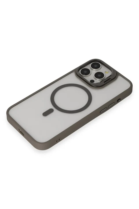 Joko Apple iPhone 14 Pro Max Kılıf Roblox Lens Magsafe Standlı Kapak - Titan Gri