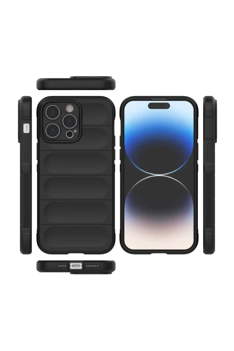 uryport Apple iPhone 14 Pro Max Kılıf Optimum Silikon - Siyah