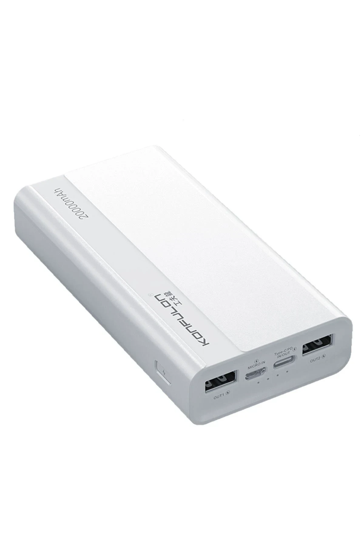 Konfulon A16Q Powerbank 20.000 mAh PD 18W / 22.5W Hızlı Şarj - Beyaz