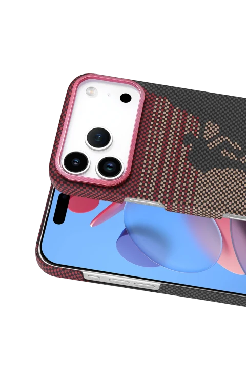 uryport Apple iPhone 17 Pro Vega Magsafe Kapak - Kırmızı