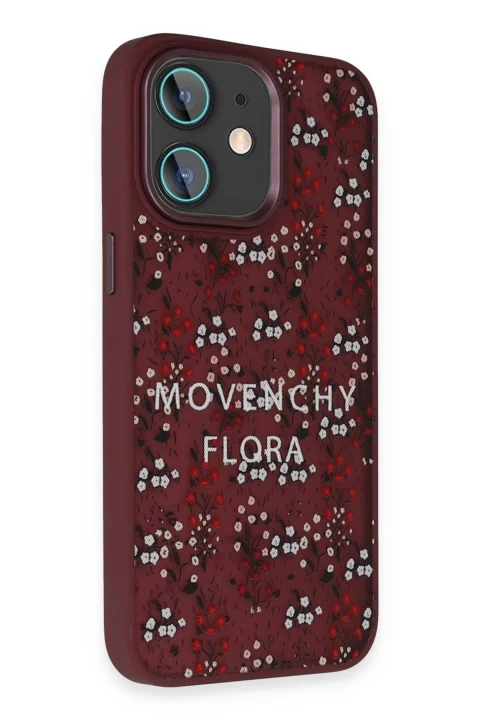 Movenchy Apple iPhone 11 Terra Desenli Kapak - Pembe - 1