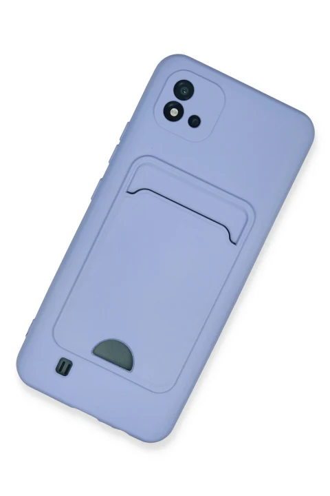 uryport Realme C11 2021 Kılıf Kelvin Kartvizitli Silikon - Lila