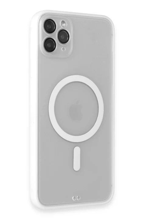 uryport Apple iPhone 11 Pro Kılıf Grand Magneticsafe Kapak - Beyaz