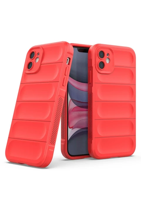 uryport Apple iPhone 11 Kılıf Optimum Silikon - Kırmızı