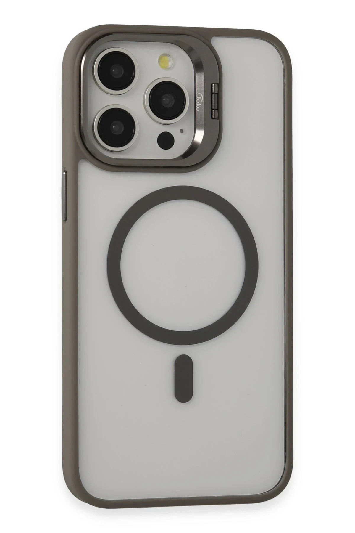 Joko Apple iPhone 13 Pro Max Kılıf Roblox Lens Magsafe Standlı Kapak - Titan Gri