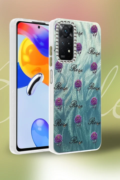 uryport Xiaomi Redmi Note 12 Pro 4G Kılıf Blade Aynalı Desenli Kapak - Desen 7